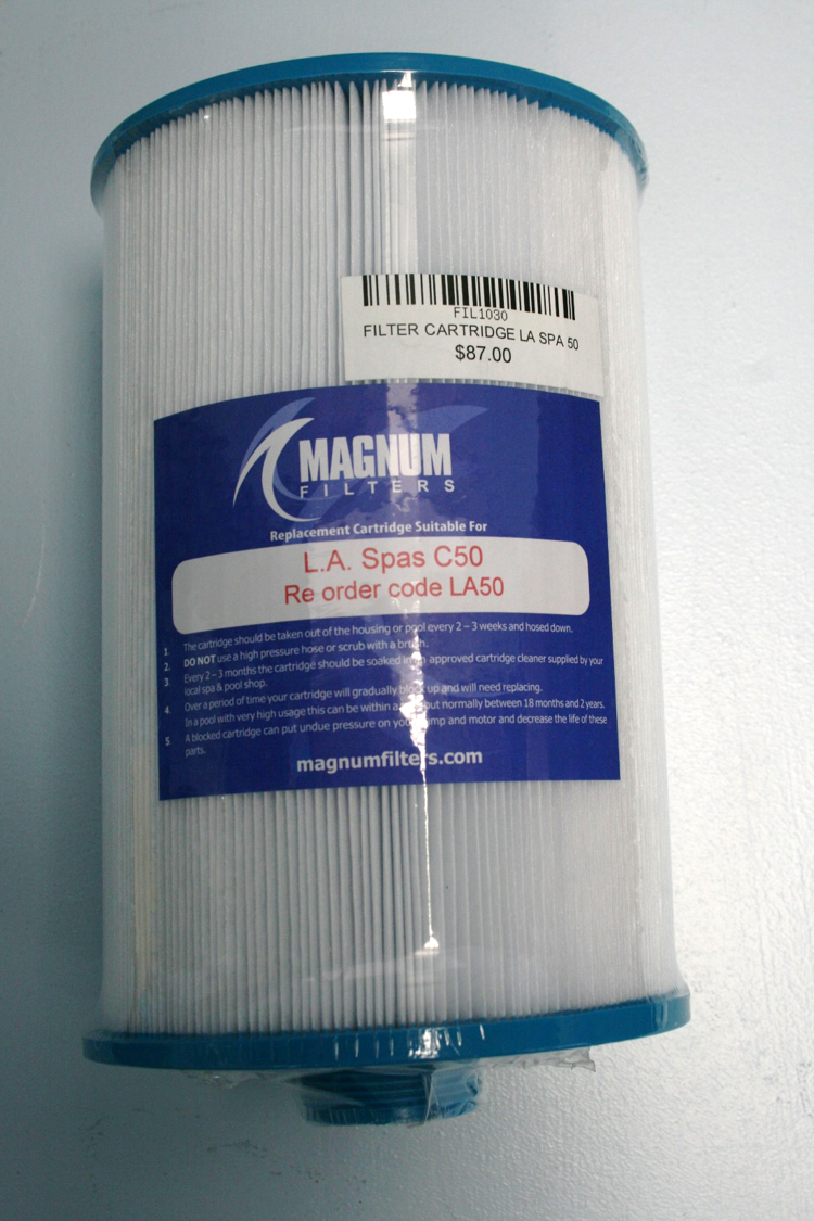 Magnum Filters filter cartridge with blue label on a white background