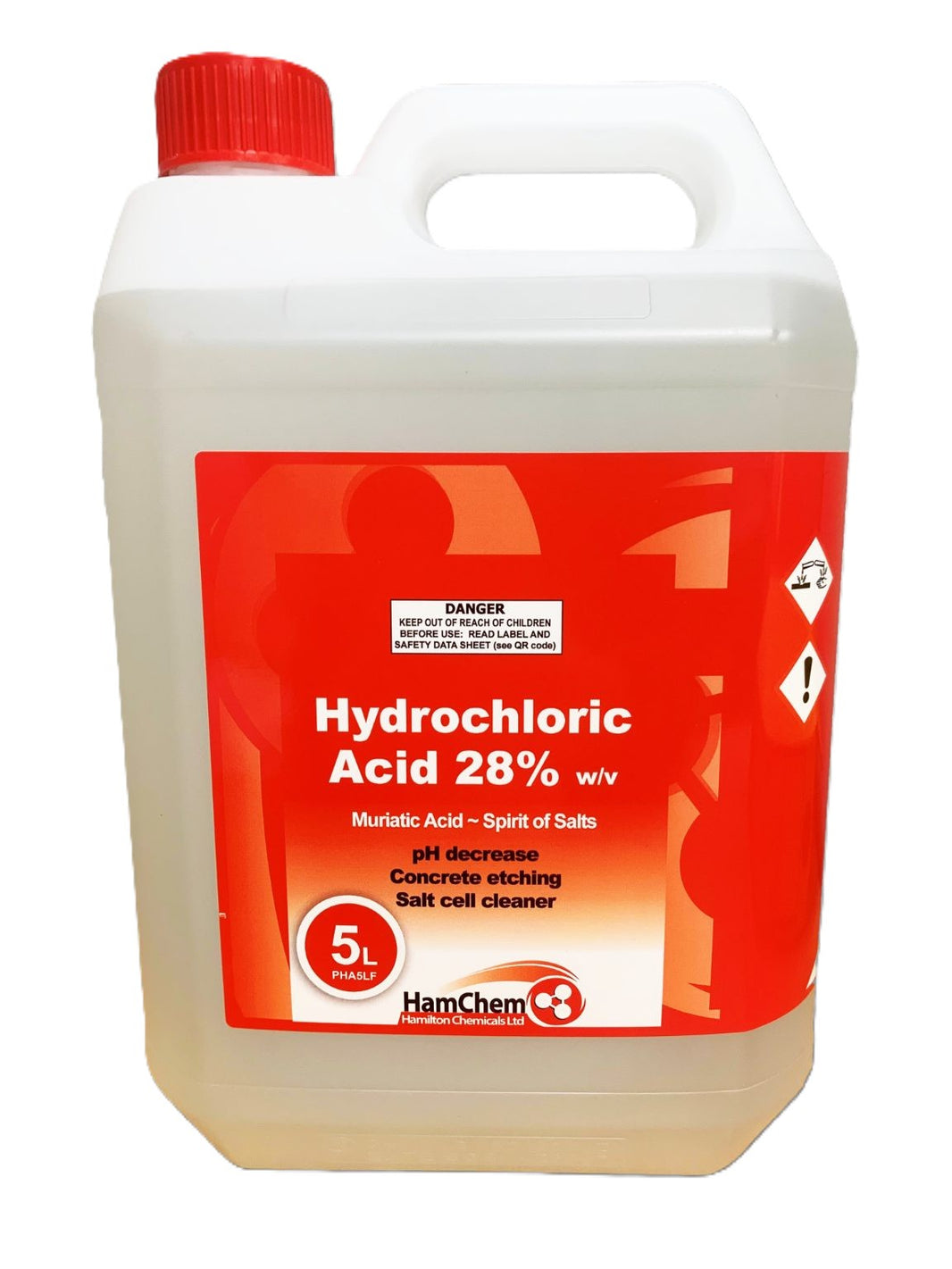 5L Hydrochloric Acid - pH decrease (liquid).