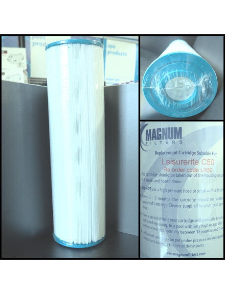 Magnum Filters replacement cartridge with packaging on a gray surface